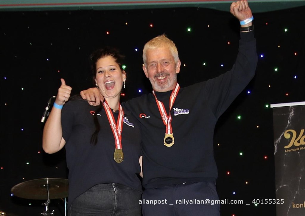For Kim Boisen og datteren Emilie blev rallysæsonen 2024 en dobbelt triumf.
(Foto: Allan Post)